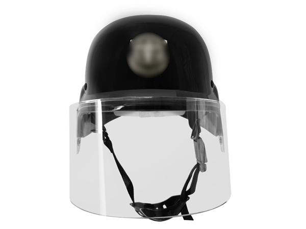 Black face with mask