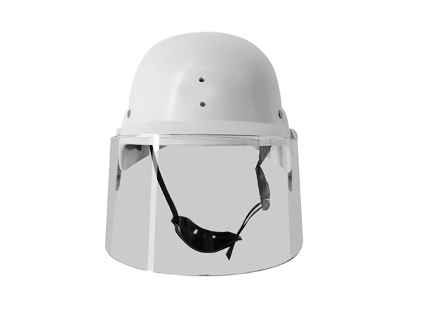 White face with mask